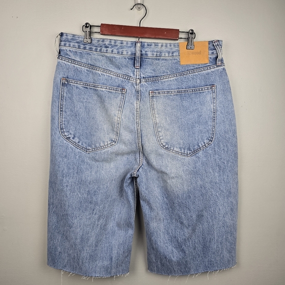 Elwood Other - Elwood Jean Shorts Raw Hem Med Wash Blue Mens Size 36